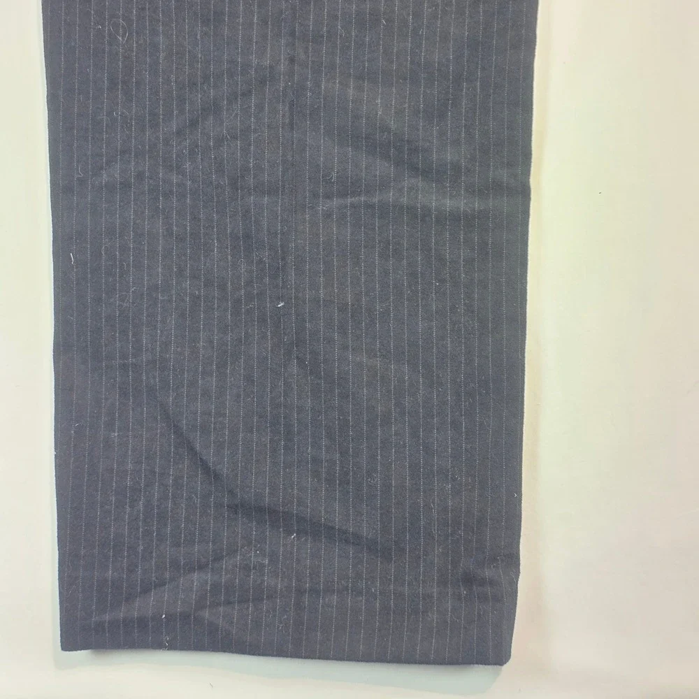 Banana Republic Mens Dress Chino Navy Blue Pinstripe 100% Cotton Pants 36x34 NEW